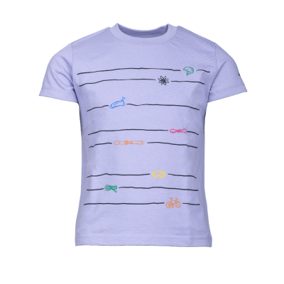 Kinder-T-Shirt AUFDRAHT lila