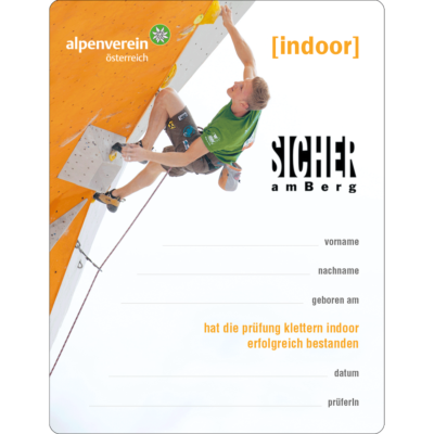 Kletterschein "indoor"