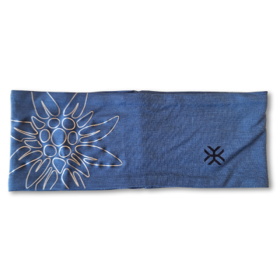 Stirnband Fußstein blau